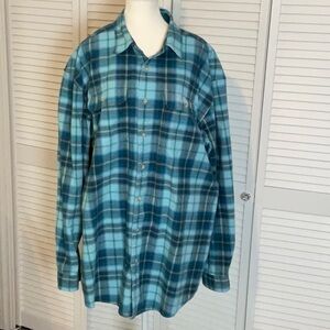 Men’s LL Bean Blue Plaid Men's Shirt